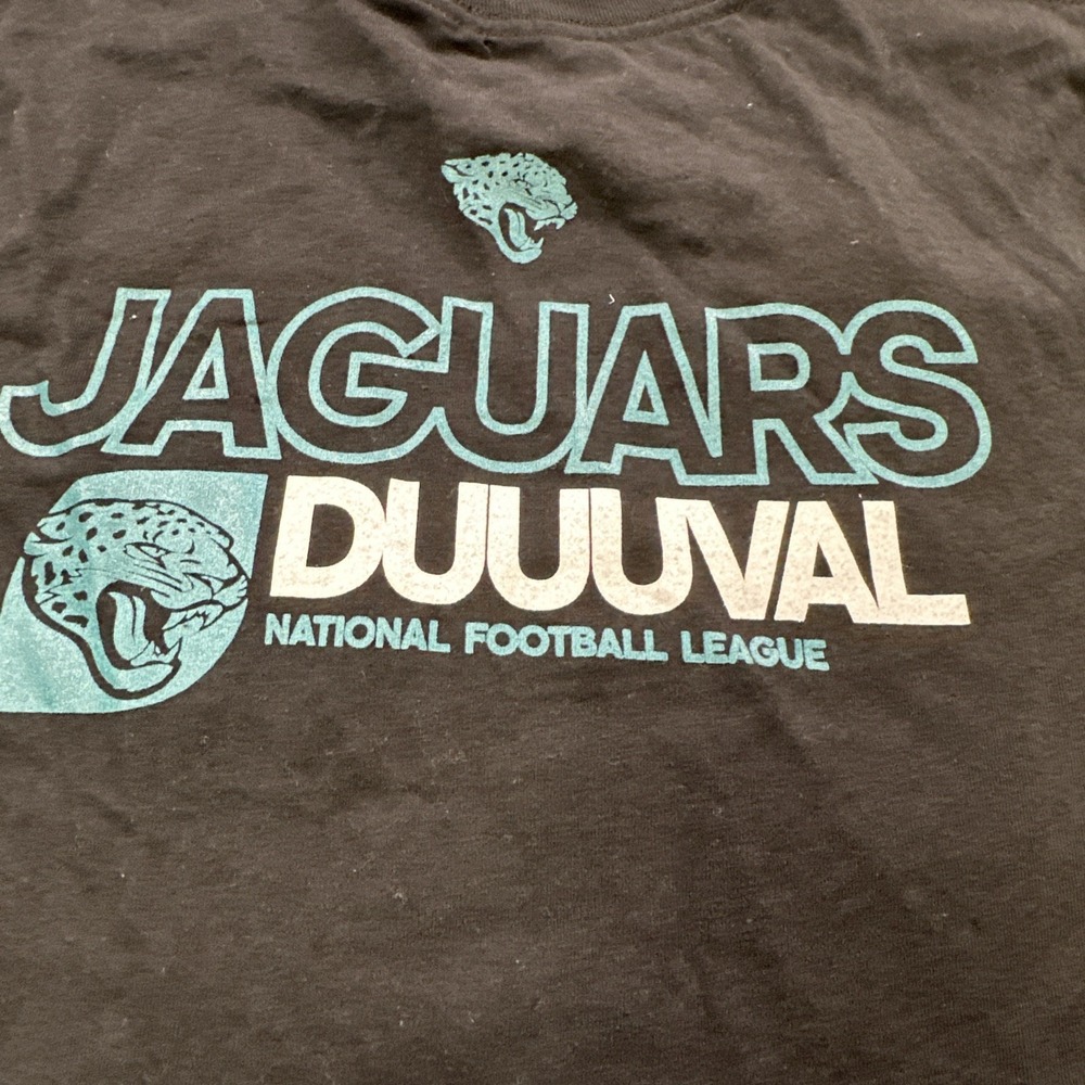 Jacksonville Jaguars Nike Tee Shirt Youth Large 14/16 Black Duuuval Football NEW - Picture 2 of 11